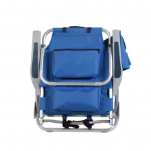 Folding Backpack Aluminum Beach Chair Custom Logo Printed Outdoor Comfortable Lounge Chairs thumbnail-3