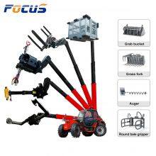 14m Height Flexible Opration 4000kg Loader Forklift Telehandler,Various Terrain Use Flexible Durable Telescopic Boom Load Telehandler With Hydraulic Fork/Shovel Bucket thumbnail-3