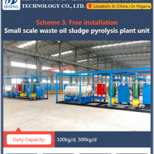 Planta de Pirólisis de Residuos Plásticos Montada Sobre Patines Que Recicla Plástico Para Convertirlo en Combustible de Aceite y Negro de Carbón thumbnail-3