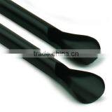 Eco-friendly Plastic Straw Black Felxible Plastic Drinking Straw, Hard Straw With Spoon, Black Jumbo Straw thumbnail-3