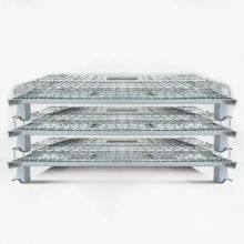 3 Sides Warehouse Wire Roll Cage thumbnail-3