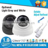 H.264 indoor Adjust Varifocal 720P 1.0MP HD IP Color IR Dome Security CCTV Camera