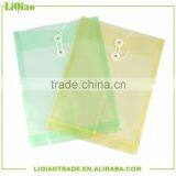 A4 Colorful Transparent Portfolio Folder With Rope