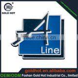 Zinc Alloy Metal Thin Word Projected Nameplate Trademark Label Sticker for Logo Display thumbnail-1