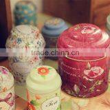 Lover Pairs Design Tea Tin Box With Hinged Lid thumbnail-3