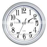 14 Inch Wall Clock, Plastic Quartz Wall Clock