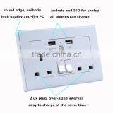 uk Wall Socket Usb Oem White Color thumbnail-1