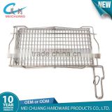 BBQ rotary wire fish grilling basket