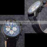 Fashion Sport Chronograph Men Watches Luxury Quartz Miyota Auto Date Stainless Steel Water Resistant Leather Sapphire Glass Lum thumbnail-5