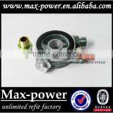 AN10 Aluminum Thermostat Oil Sandwich Adapters Oil Cooler Adapter Silver Oil Sandwich Plate thumbnail-6