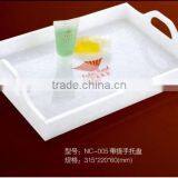 Hot Sale Customized Fashion and Simple White Plastic Serving Tray