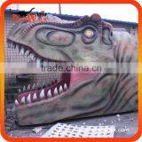 Amusement Park Exhibition Large Fiberglass Dinosaur Head thumbnail-1