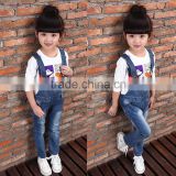 Denim overalls sport a relaxed fit and tapered straight leg women denim jeans pants