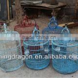 Chinese Antique Bamboo Outdoor Hanging Bird Cage thumbnail-1