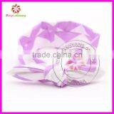 Chevron Printed Cat Ear Cotton Headband, Chevron Cotton Headband, Chevron Cotton Elastic Hairband thumbnail-4