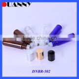 WHOLESALE 5ML 10ML AMBER GLASS ROLL ON BOTTLE WITH STAINLESS STEEL ROLLER                        
                                                Quality Choice