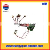 high quality mini recordable sound and light module for greeting card