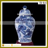 Chinese blue &white traditional and antique handmade bottle jars ceramic ginger jars