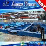 2 Axle or 3 Axle 20ft 40ft Skeleton Semi Trailer Container Chassis Trailer for Sale thumbnail-5