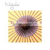 Kimono Orange Hand Painted Handmade Japanese Cloth Paper Umbrella thumbnail-5