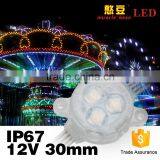 DC12V RGB Full Color 30mm DC12V Led Pixel Light for Decoraction Advertising