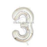 40inch Silver Aluminium Foil Number Balloon for Birthday Party Decoration Balloon thumbnail-4