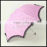 LB315 Eye-catching Color Promotional Gift Pink Umbrella thumbnail-1
