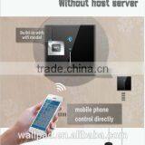 Hot Sales Wallpad White Glass LED 110~250V Wireless 3 Gang Wifi Electrical Power Remote Control Speed Rotary Fan Wall Switch Quality Choice thumbnail-6