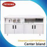 1.5m Stainless Steel Table With Cup Dispenser thumbnail-1