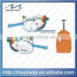 Promotion Funny Custom Airplane Shape Hard PVC Card Luggage Tag