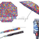 Promotional Steel pole 2 Folding umbrella