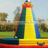 Artificial inflatable climbing wall for sale