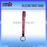 Silicone Wriet Band Small Silicone Colorful Hand Bands Silicone Band With Keychain