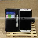 Wholesale Folio Stand Case for Samsung GALAXY S4 I9500 PU Leather Flip Cover With Wallet thumbnail-1
