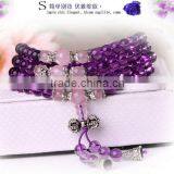 Amethystsmall Beaded Stretch Bracelet ,spiritual Bead Bracelet thumbnail-2