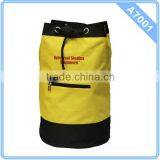 2014 Cute Drawstring Backpack Bag With Front Zipper Pocket For Beach