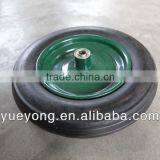 13 Inch Steel Rim Solid Rubber Wheel /rubber Powder Wheel With Good Friction