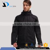 Daijun oem new design high quality black blank polyester casual style men outdoor adventure jacket
