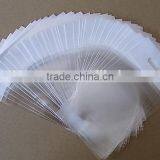 Clear Self Adhesive Seal Plastic Bag, Bopp Header Plastic Bag With Flap and Hanging Hole, thumbnail-1