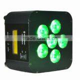 6*15W 5 in 1 RGBWA Led Battery Dmx