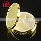 Round Shape Metal Pocket Pill Box, High Quality Metal Pocket Pill Box