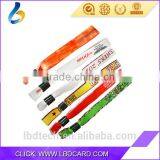 Cheap Price Printed Fudan F08 Woven Wristbands For Event RFID Fabric Wristband