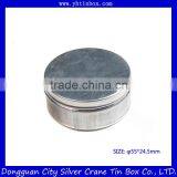 Small Round Metal Candle Tin