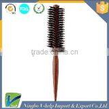 Curly Hair Comb Radial Brush Wood Handle Bristle Anti-static Hairdressing