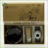 Matcha Bamboo Whisk+Bowl+Spoon+Whisk Holder , Matcha Tea Set Gift Box