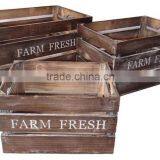 Rustic Wooden Crate,antique Crate Wood for Fruit,wood Crate thumbnail-4