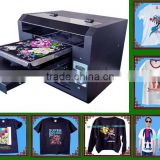 good quality multifunctional T-shirt printing machine/dtg printer/flated printer
