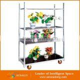 Cheap China Flower Display Shelf Carts Flower Pot Trolley thumbnail-6