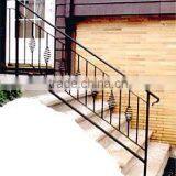 Wrought Iron Handrail With Spiral Newel thumbnail-1