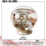 Glass Ball With Sea Life and Water Inside Free Glass Stand YSG12 thumbnail-1